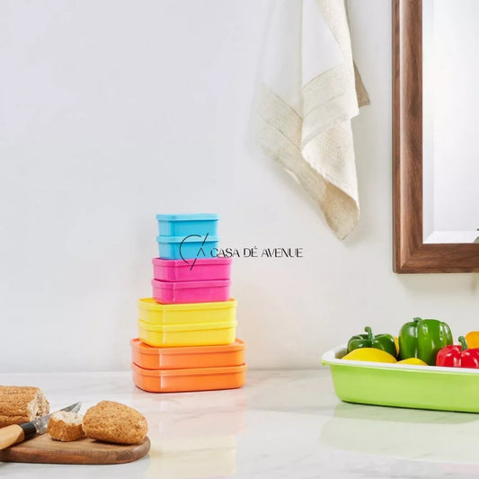 HomeCentre : FUN: Storage Boxes with Lid - Set of 8