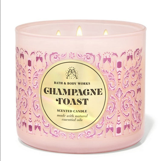 Bath and Body Works : 3-Wick Candle : Champagne Toast