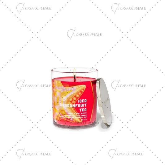 Bath and Body Works : Single Wick Candle : Iced DragonFruit Tea