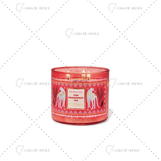 Bath and Body Works : 3-Wick Candle : Iced DragonFruit Tea