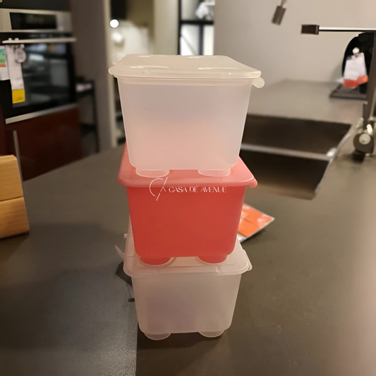 IKEA : GLIS : Boxes with Lid - Set of 3