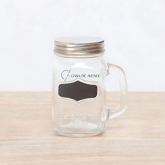 HomeCentre: Fiesta : Mason Jar Set with Chalkboard - Set of 4