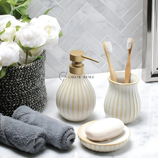 HomeCentre : Carthage : 3-Piece Bathroom Accessory Set