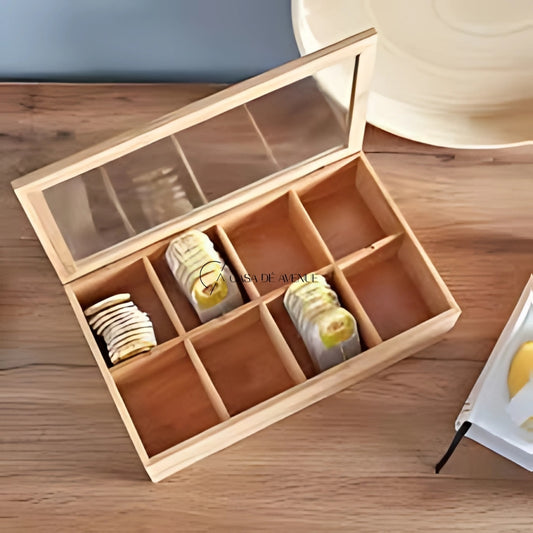 HomeCentre : Tea Bag Box with Transparent Lid