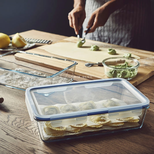 IKEA : 365+ : Food Container with Lid : Rectangular Glass / Plastic
