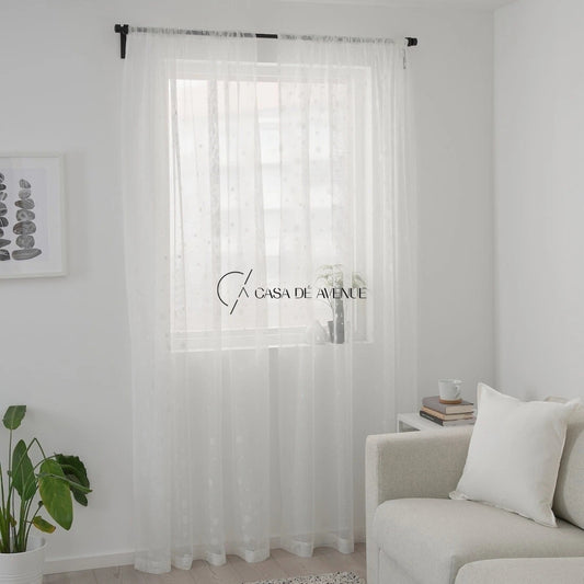 IKEA : LILLEGERD : Sheer Curtains With Rod Pocket