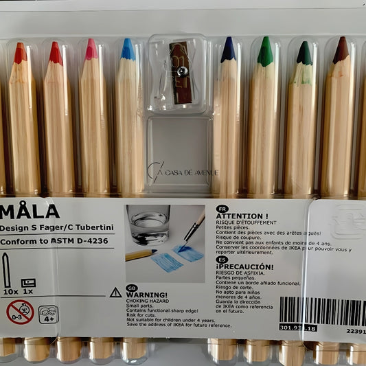IKEA : MALA : Coloured Pencils - Set of 10