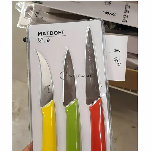 IKEA : MATDOFT : Multi Color Knives - Set of 3