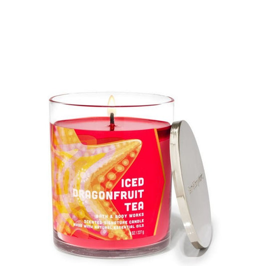 Bath and Body Works : Single Wick Candle : Iced DragonFruit Tea