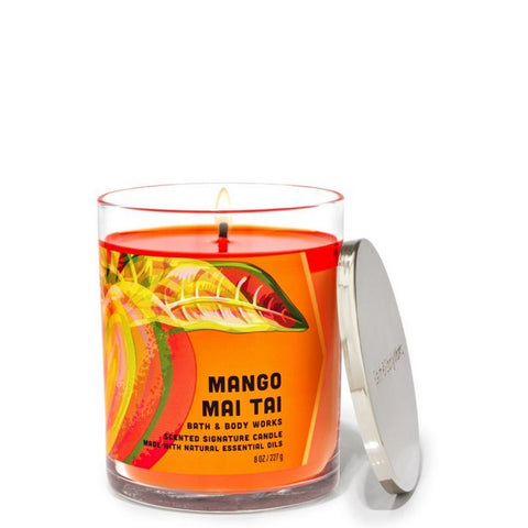 Bath and Body Works : Single Wick Candle : Mango Mai Tai Bath and Body Works : Single Wick Candle : Mango Mai Tai