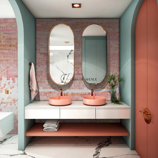 Metaluxe Mirror With Standard Mirror