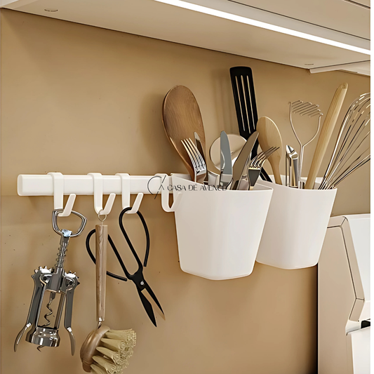 IKEA : SUNNERSTA : Rail with 4 Hooks and 2 Containers