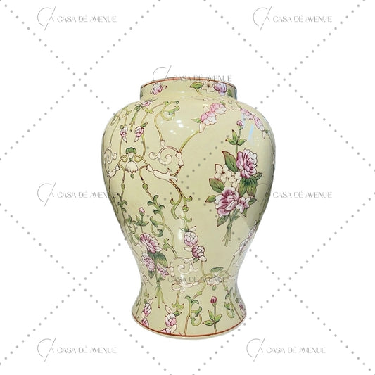 Unique Single-Piece Vase with Flower Design