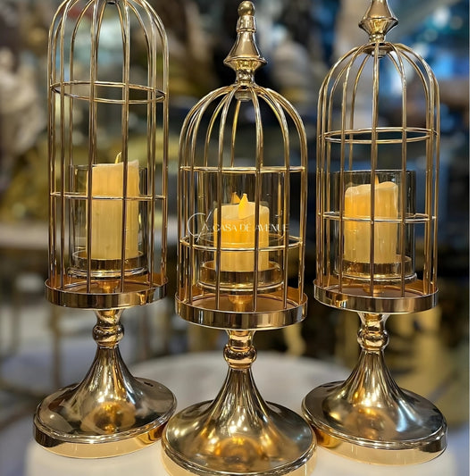 Round Glass And Electric Candles