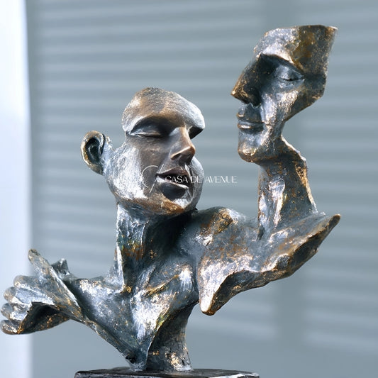 Unique 2 Face Sculpture