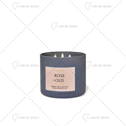 Bath and Body Works : 3-Wick Candle : Rose & Oud