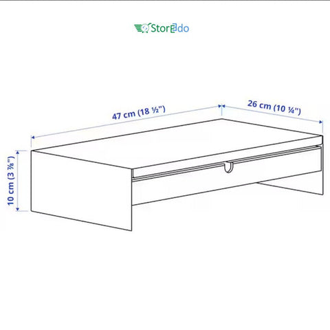 IKEA : ELLOVEN : Monitor Stand With Drawer (Slightly Damage)