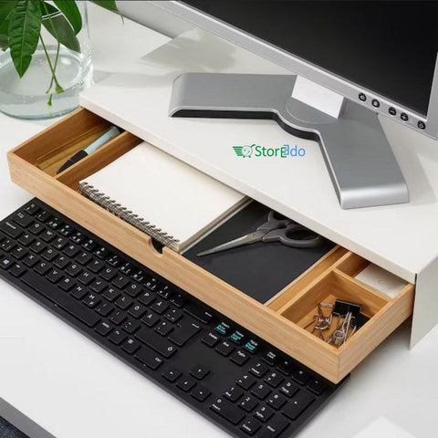IKEA : ELLOVEN : Monitor Stand With Drawer (Slightly Damage)