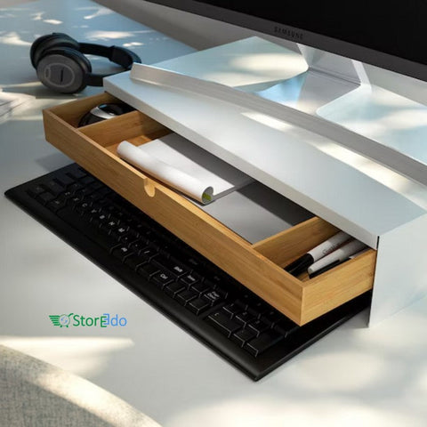 IKEA : ELLOVEN : Monitor Stand With Drawer (Slightly Damage)