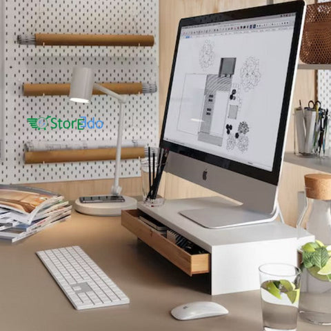 IKEA : ELLOVEN : Monitor Stand With Drawer (Slightly Damage)