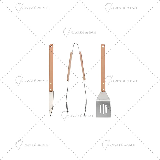 IKEA : GRILLTIDER : 3 Piece Barbecue Tools Set - Stainless Steel