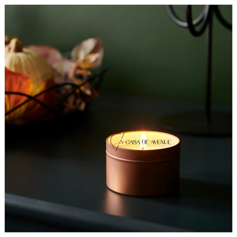 IKEA : HOSTAGILLE : Scented Candel In Metal Tin - Sandalwood & Patchouli