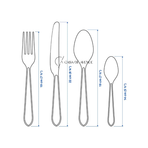 IKEA : IDENTITET : 16 - Piece Cutlery Set Stainless Steel
