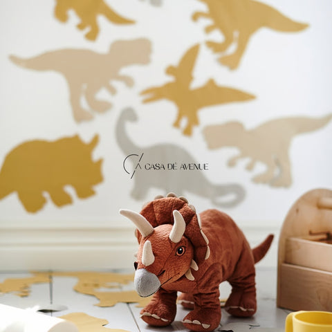 IKEA : JATTELIK : Dinosaur Soft Toy - Triceratops