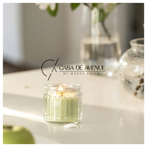 IKEA : LOVSKOGSLUND : Scented Candle in Glass- Apple