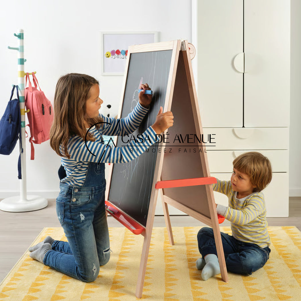 IKEA : MALA : Easel - Dual Writing Board With Pens/Duster
