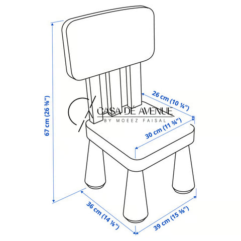 IKEA : MAMMUT : Plastic Children's Chair