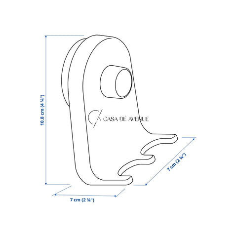 IKEA : OBONAS : Triple Hook With Suction Cup