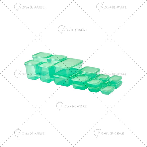 IKEA : PRUTA : Food Containers With Lid - Set of 17