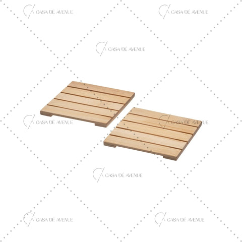 IKEA : STRANDFLOKA : Coaster Bamboo - Set of 2