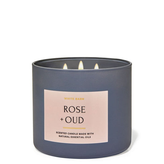 Bath and Body Works : 3-Wick Candle : Rose & Oud