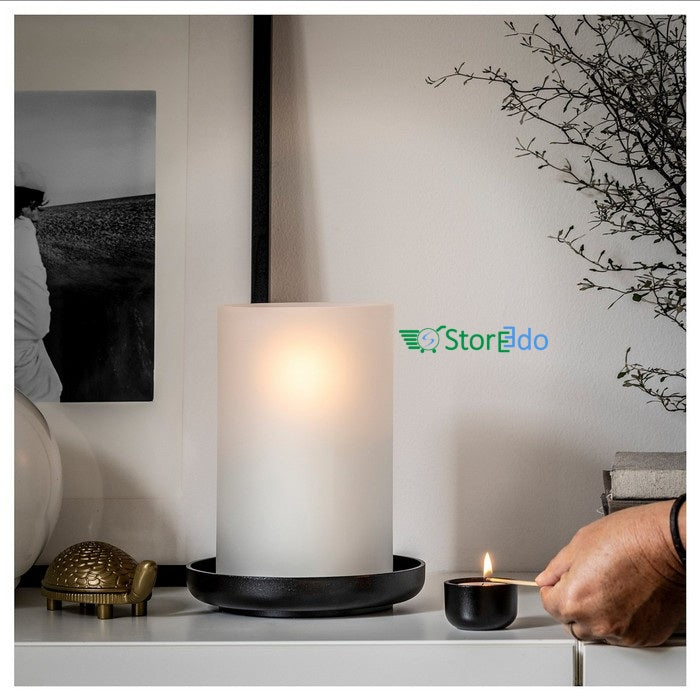 IKEA : HEDERVARD : Lantern Frosted Glass
