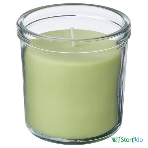 IKEA : LOVSKOGSLUND : Scented Candle in Glass- Apple