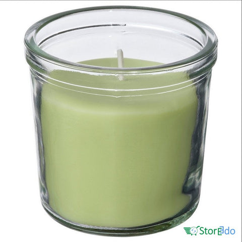 IKEA : LOVSKOGSLUND : Scented Candle In Glass - Apple