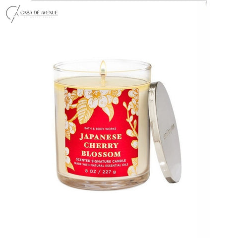Bath and Body Works : Single Wick Candle : Japanese Cherry Blossom
