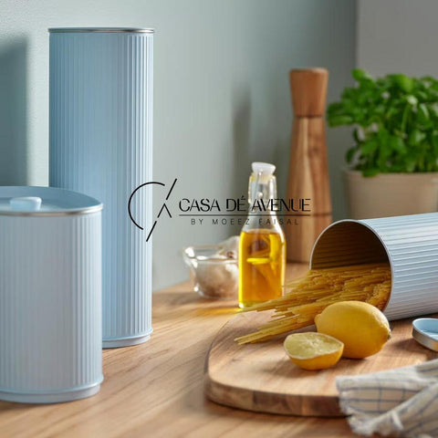 IKEA : BETTHAJ : Tin With Lid For Spaghetti