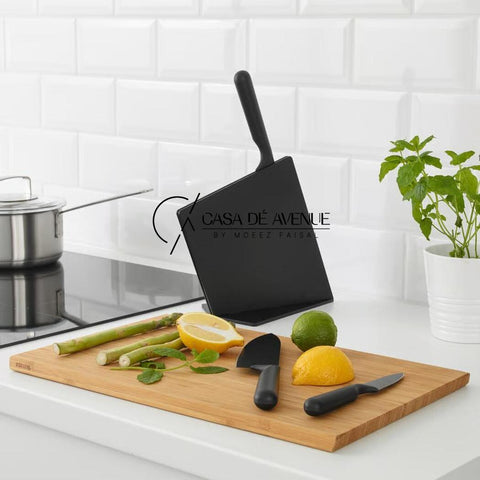 IKEA : JAMFORA : Knife Block with 3 Knives