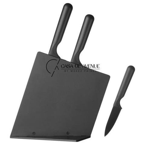 IKEA : JAMFORA : Knife Block with 3 Knives