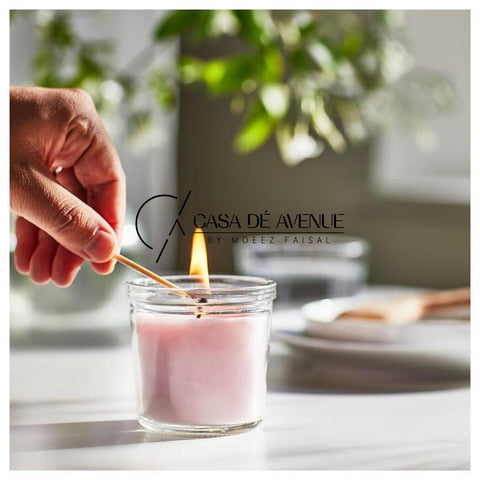 IKEA : LUGNARE : Scented Candle in Glass- Jasmine